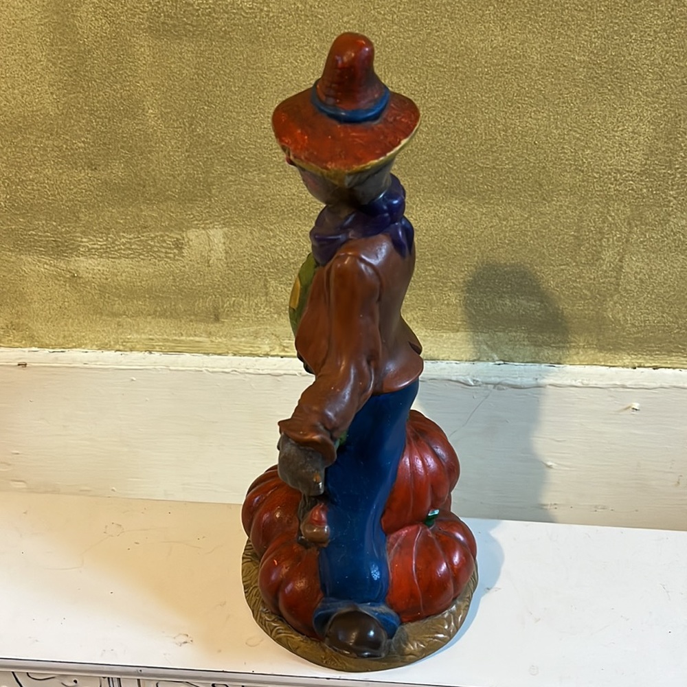 Vintage Fall Scarecrow Statue ceramic pottery mold - Picture 4 of 6